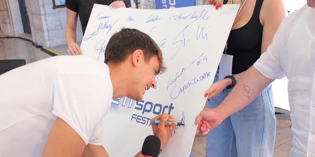 Firma di Visconti su Hall of fame RSF